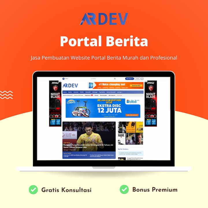Jasa Pembuatan Website Portal Berita
